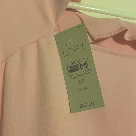 NWT | LOFT Pink Shift Dress | 6P - Picture 6 of 7